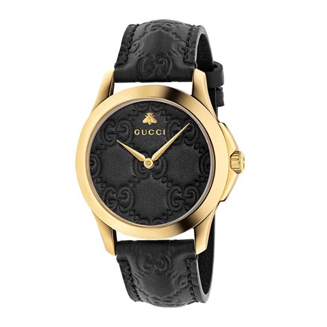 gucci black watch womens|gucci watch black and gold.